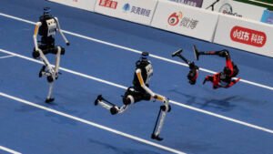 Robot Racing Champions Set Records as Flames Engulf Stadium